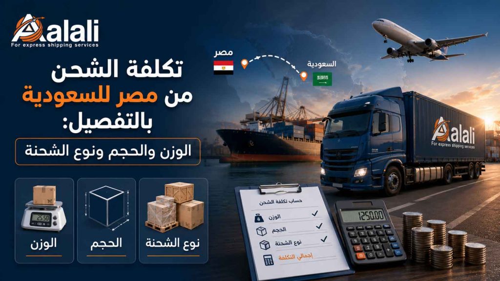 تكلفة الشحن من مصر للسعودية