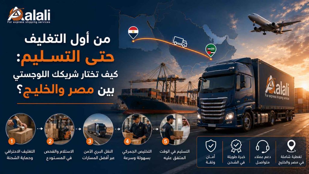 أفضل شركة شحن من مصر للخليج , شركة شحن موثوقة من مصر الي الخليج