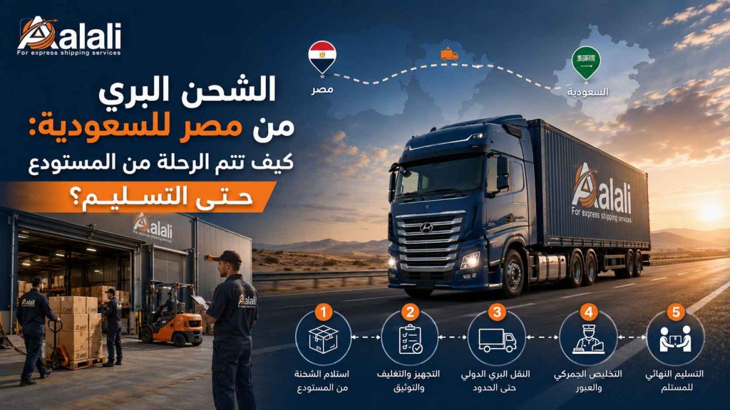 كل ما تريد معرفته عن الشحن من مصر للسعودية - الأسئلة الشائعة