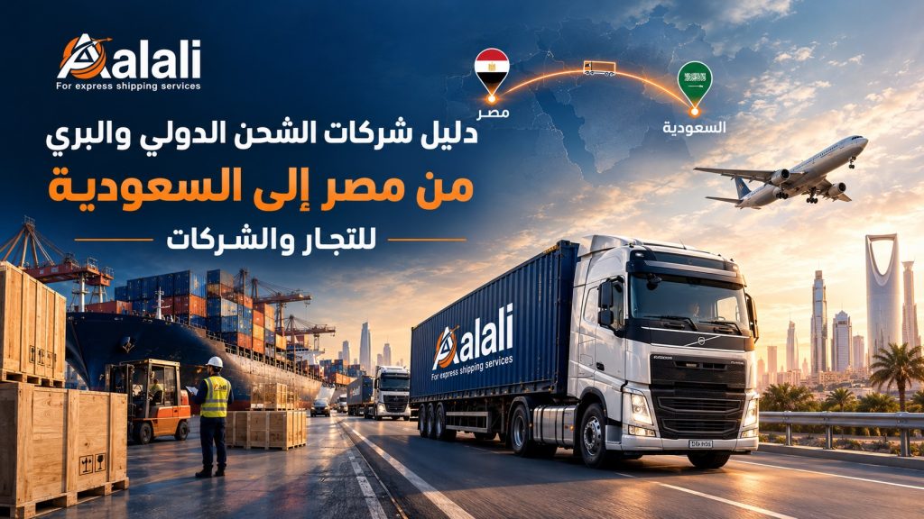 شركات الشحن الدولية والبري من مصر إلى السعودية - أسطول طريق العلي